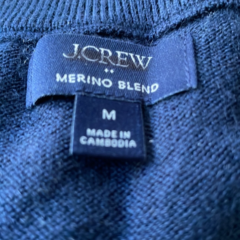 J Crew Merino Wool Blend Crewneck Sweater Size Medium NWOT - Picture 6 of 6